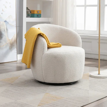 Fabric Swivel Accent Armchair